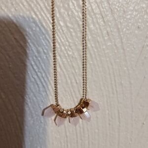 Elegant Gold and Pink Necklace